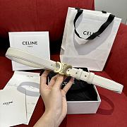 Celine White Belt 01 W2.5cm  - 3