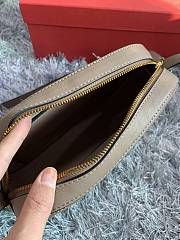 Valentino Garavani VLOGO Leather Camera Bag Grey - 25x15x6cm - 5