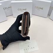 Celine Triomphe Canvas Wallet - 11x10x5cm - 5