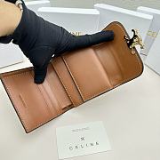 Celine Triomphe Canvas Wallet - 11x10x5cm - 4