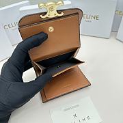 Celine Triomphe Canvas Wallet 01 - 11x10x5cm - 4