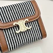 Celine Triomphe Canvas Wallet 01 - 11x10x5cm - 2