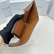 Celine Triomphe Canvas Wallet 02 - 11x10x5cm - 5