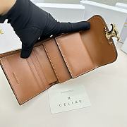 Celine Triomphe Canvas Wallet 03 - 11x10x5cm - 4