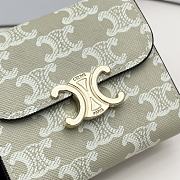 Celine Triomphe Canvas Wallet 03 - 11x10x5cm - 2