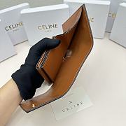 Celine Triomphe Canvas Wallet 04 - 11x10x5cm - 5