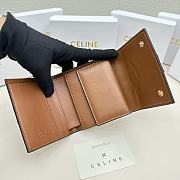 Celine Triomphe Canvas Wallet 04 - 11x10x5cm - 3