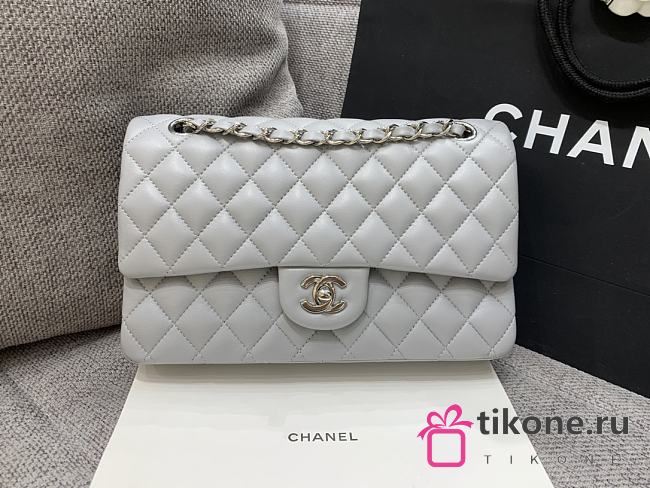 Chanel CF25 Light Grey Silver Hardware - 1