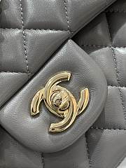 Chanel CC25 Lambskin Dark Grey - 5