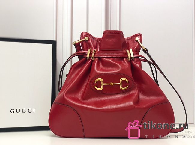 Sac Gucci Horsebit 1955 Red - 38x35x5cm - 1