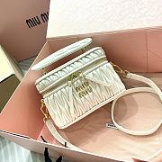 Miumiu Matelassé Nappa Leather White - 18×11.5×8cm - 1