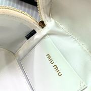 Miumiu Matelassé Nappa Leather White - 18×11.5×8cm - 3