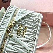 Miumiu Matelassé Nappa Leather White - 18×11.5×8cm - 2