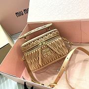 Miumiu Matelassé Nappa Leather Beige - 18×11.5×8cm - 1