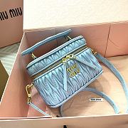 Miumiu Matelassé Nappa Leather Blue - 18×11.5×8cm - 1