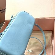 Miumiu Matelassé Nappa Leather Blue - 18×11.5×8cm - 5