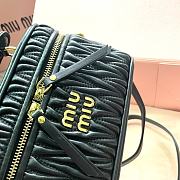 Miumiu Matelassé Nappa Leather Black - 18×11.5×8cm - 5