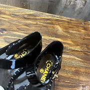 CC Buty Mary Janes Black Wool & Cottons - 3