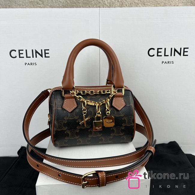 Celine Triomphe Mini Boston Bag - 14x9.5x8cm - 1