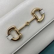 Gucci Horsebit 1955 White Leather - 23x17x6cm - 5