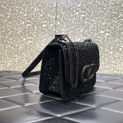 Valentino Full Diamond Swarovski Black Bag 18cm - 2