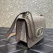 Valentino Full Diamond Swarovski Silver Bag 18cm - 4