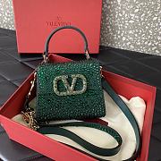 Valentino Garavani Mini Green Logo Size 13.5cm - 3