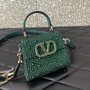 Valentino Garavani Mini Green Logo Size 13.5cm - 2