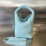 Bottega Veneta Cabat Bucket Blue - 35.5x21x13cm - 1