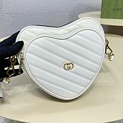 GG Interlocking Mini Heart Backpack White - 20x17.5x6.5cm - 4