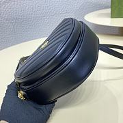 GG Interlocking Mini Heart Backpack Black - 20x17.5x6.5cm - 5