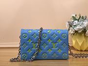 Louis Vuitton Pochette Coussin Monogram Blue - 20x14x8cm - 1