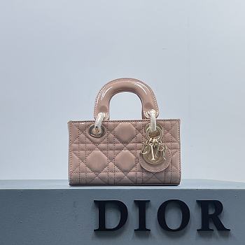 Dior Micro Lady D-Joy Bag Light Pink - 16×10×5.5cm