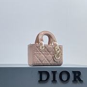 Dior Micro Lady D-Joy Bag Light Pink - 16×10×5.5cm - 4