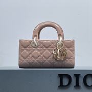 Dior Medium Lady D-Joy Bag Light Pink - 22.5×12×5.5cm - 1