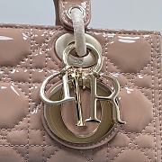 Dior Medium Lady D-Joy Bag Light Pink - 22.5×12×5.5cm - 2