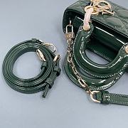 Dior Micro Lady D-Joy Bag Dark Green - 16×10×5.5cm - 2