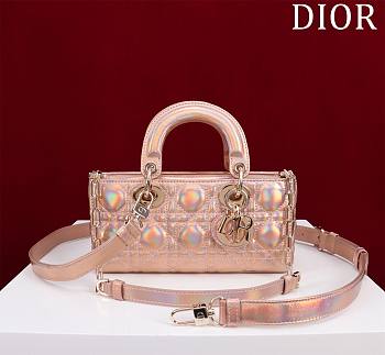 Christian Lady Dior D-Joy Shiny Pink - 22x12x6.5cm