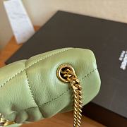 Saint Laurent Loulou Mint Green Quilted Bag - 23×15.5×8.5cm - 2