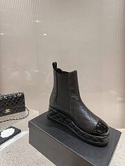 Chanel CC Lambskin Black Short Boots - 4