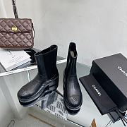 Chanel Fall-Winter 2023 Black Leather Platform - 1