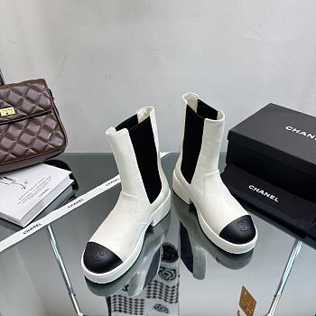 Chanel Fall-Winter 2023 White Leather Platform