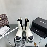 Chanel Fall-Winter 2023 White Leather Platform - 3