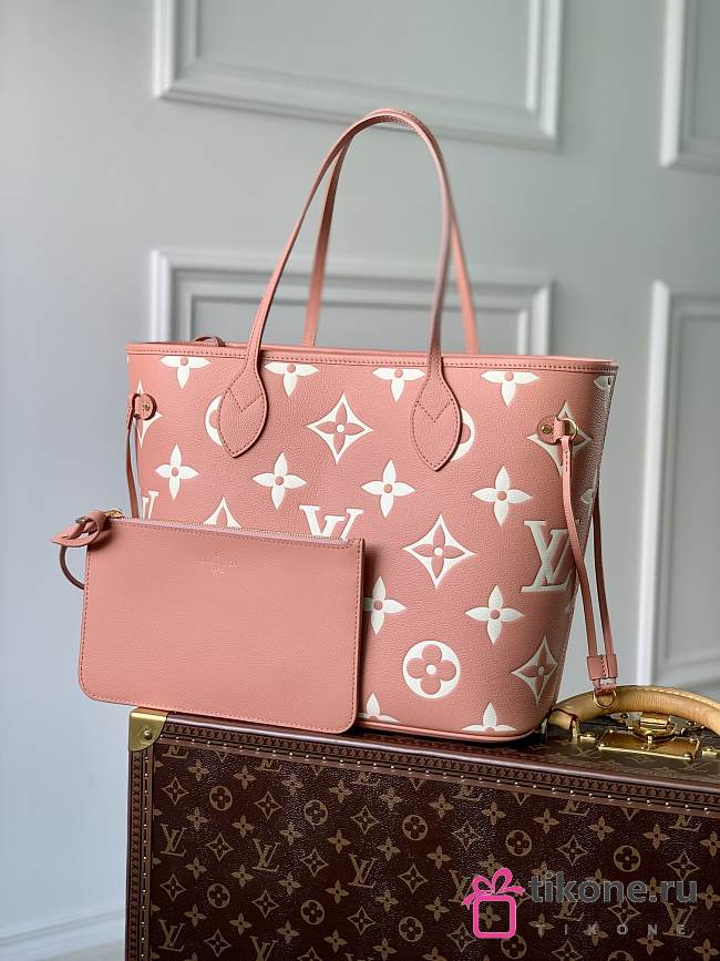 Louis Vuitton Neverfull Pink Leather M45686 - 32x29x17cm - 1