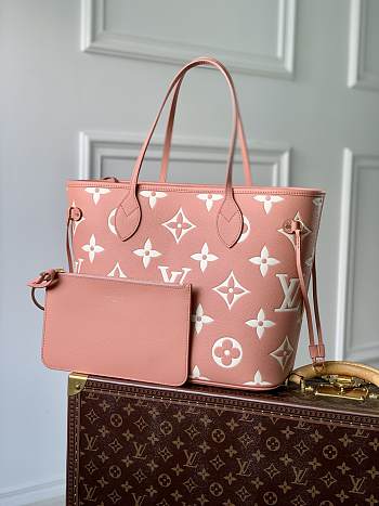 Louis Vuitton Neverfull Pink Leather M45686 - 32x29x17cm