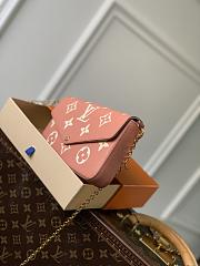 Louis Vuitton Felicie Pochette Pink Leather M61276 - 21x11x2cm - 4