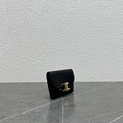 Celine Black Triomphe Wallet - 10.5x7x1cm - 5