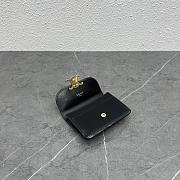 Celine Black Triomphe Wallet - 10.5x7x1cm - 3