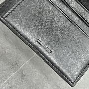 Celine Black Triomphe Folded Wallet - 10.5×9×3cm - 5