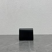 Celine Black Triomphe Folded Wallet - 10.5×9×3cm - 2